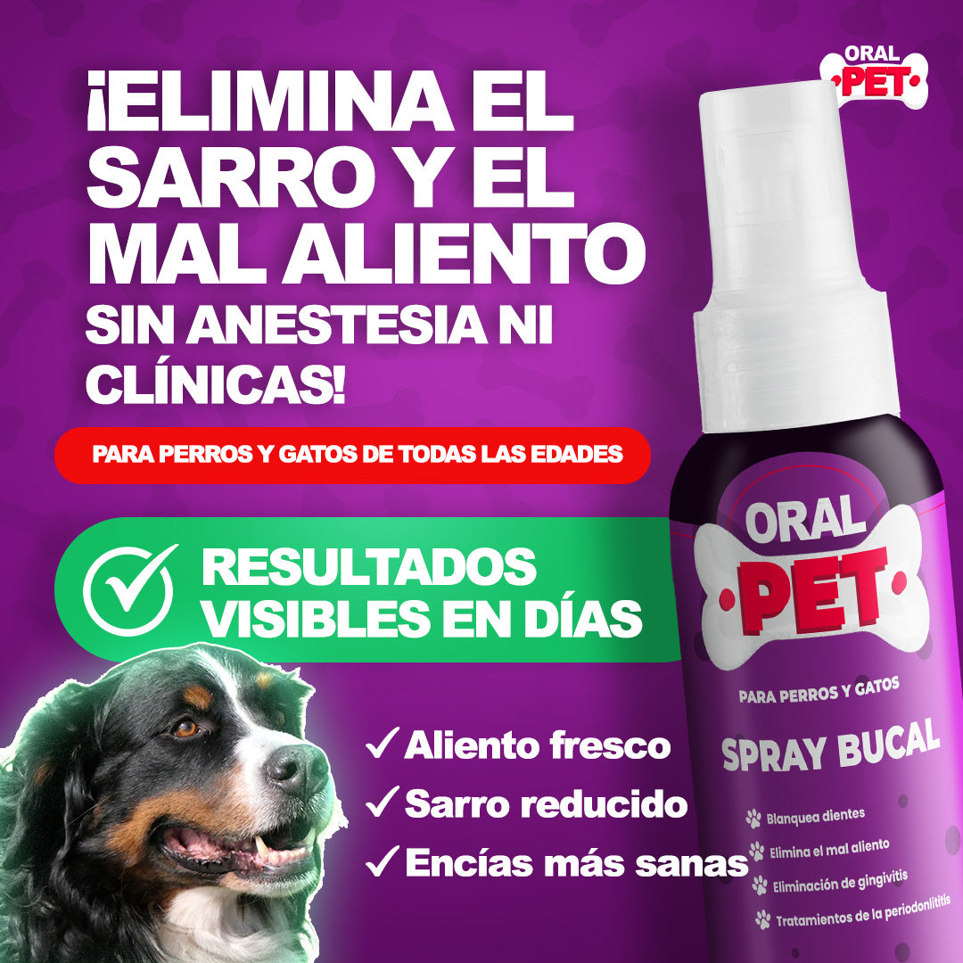 Oral Pet Spray - Limpiador Bucal para Mascotas